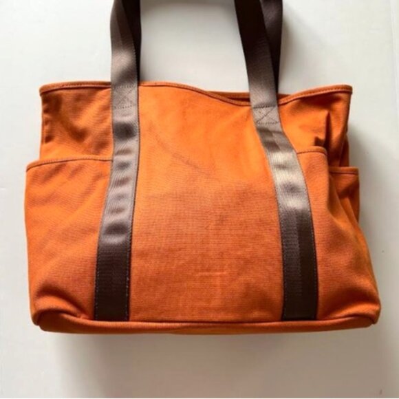 Woolrich x Target Large Patchwork Tote Bag Burnt Orange - Picture 9 of 10